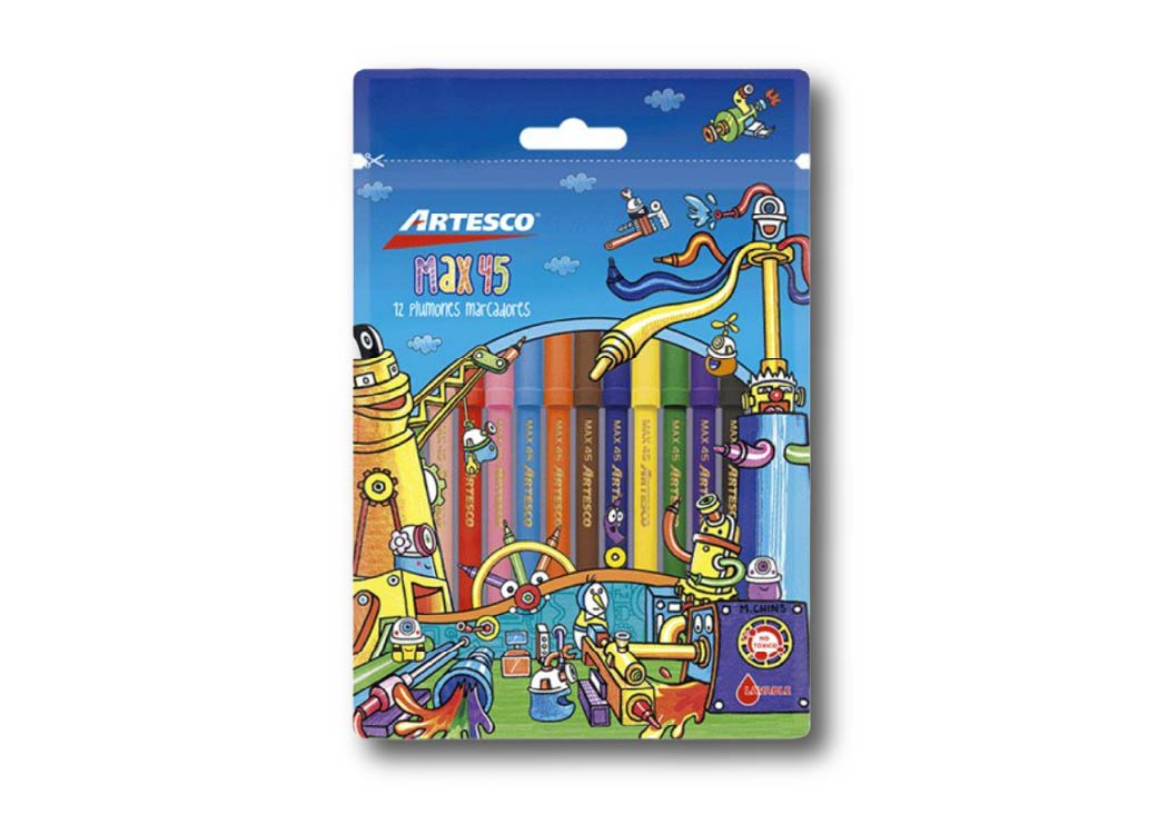 MARCADORES DELGADOS MAX45 ESTX12UND